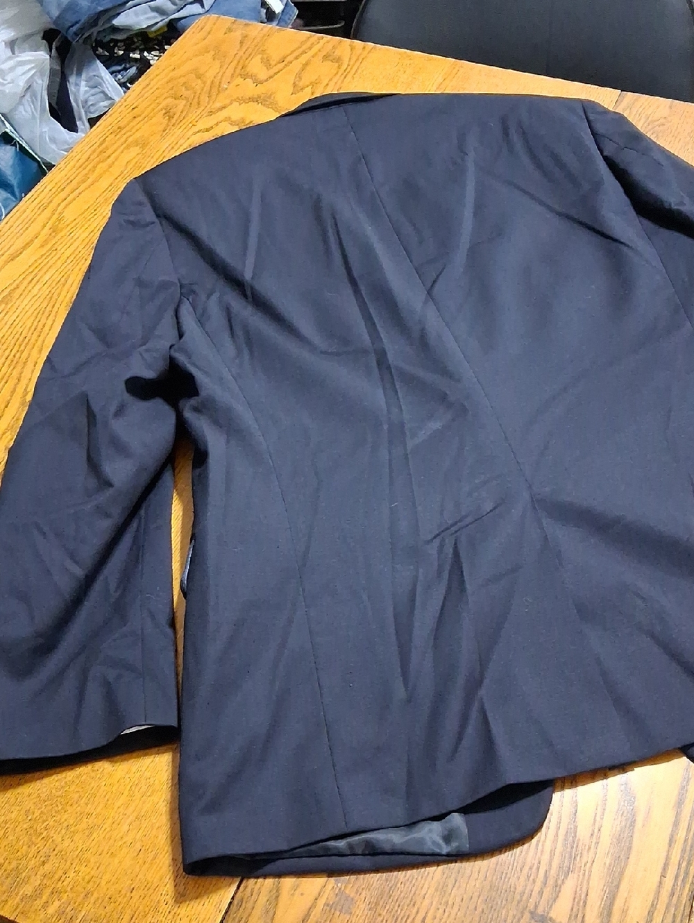 LAUREN RALPH LAUREN Mens BLAZER  42 BLACK Used 2 GOLD BUTTONS Coat - Picture 7 of 7